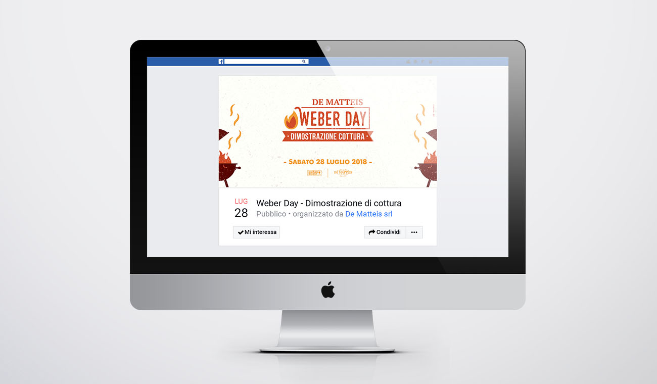 Facebook Grafica Evento Weber Day - De Matteis