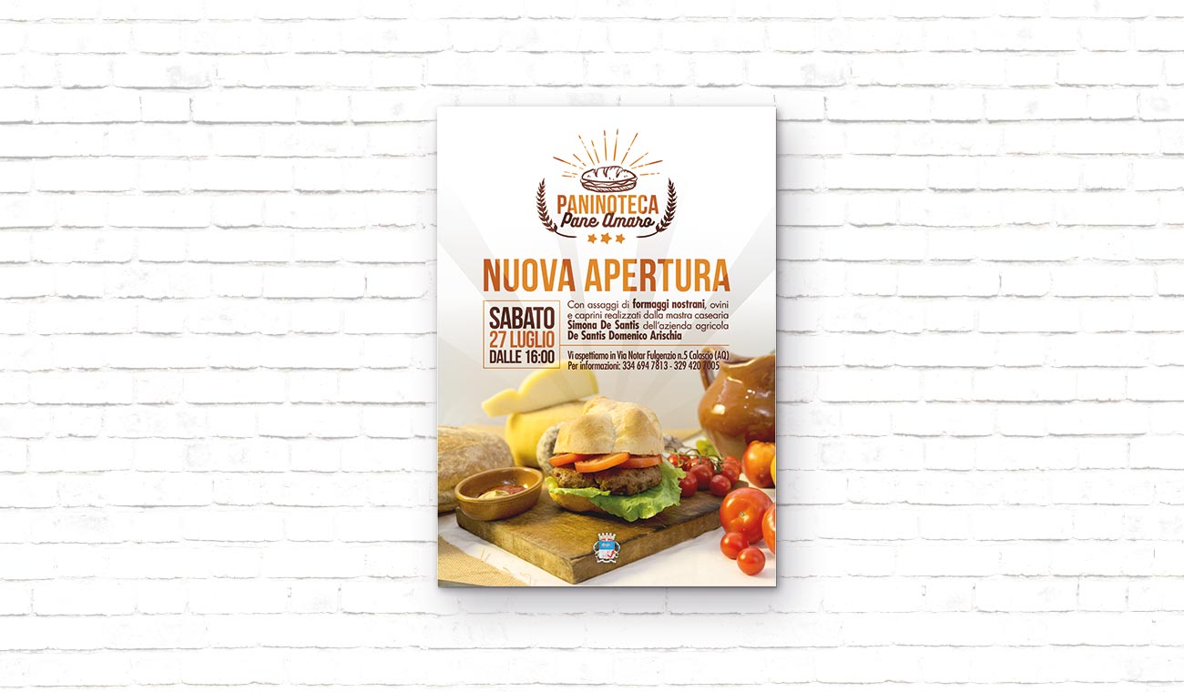 Grafica Locandina Pane amaro Calascio